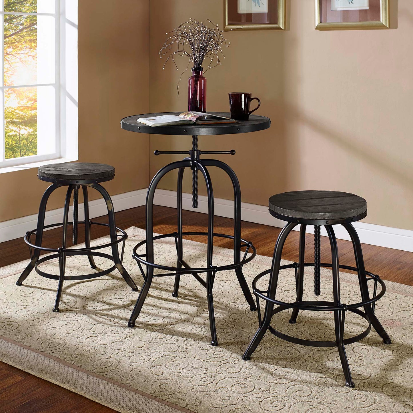 Collect Bar Stool Backless Set of 2