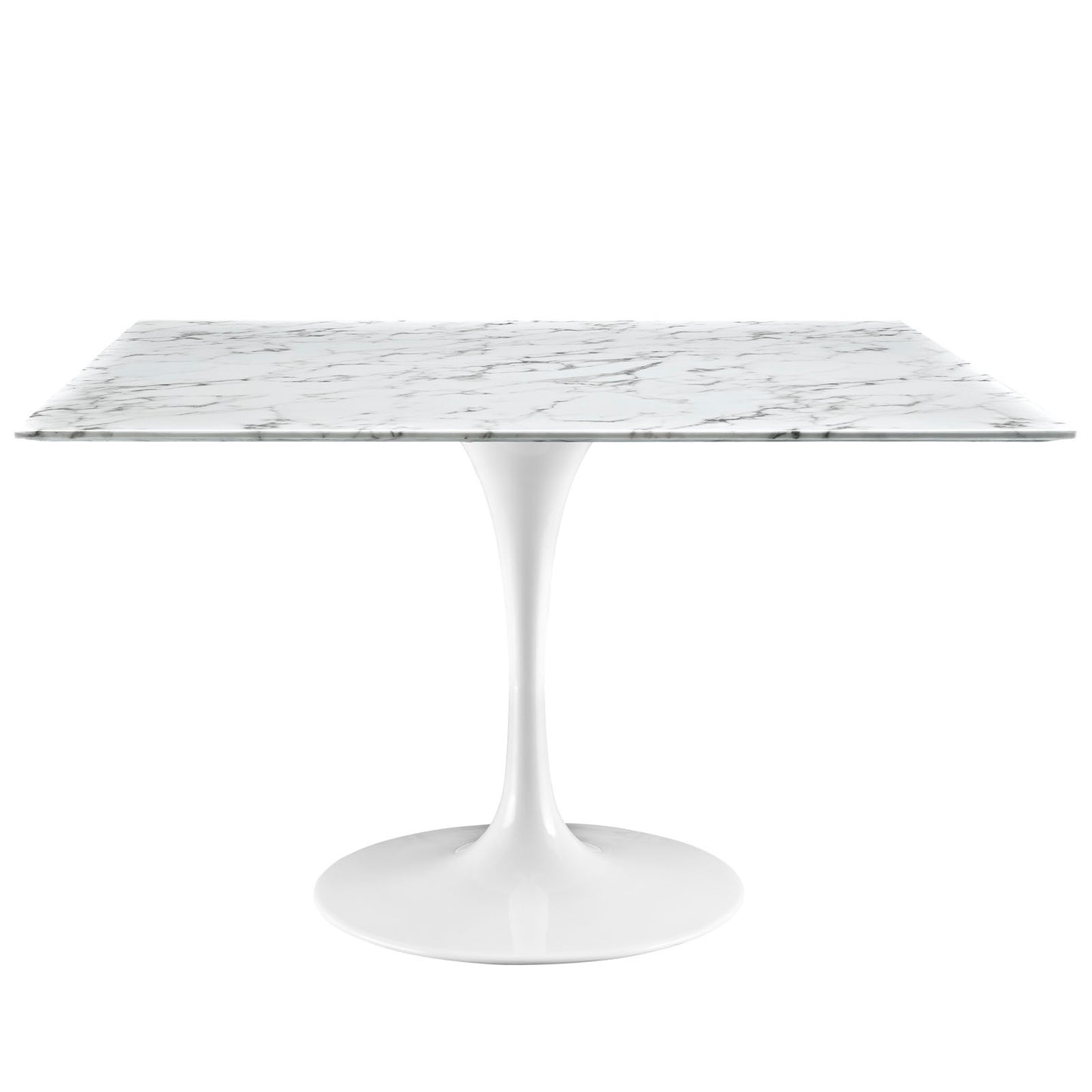 Lippa 48" Square Artificial Marble Dining Table