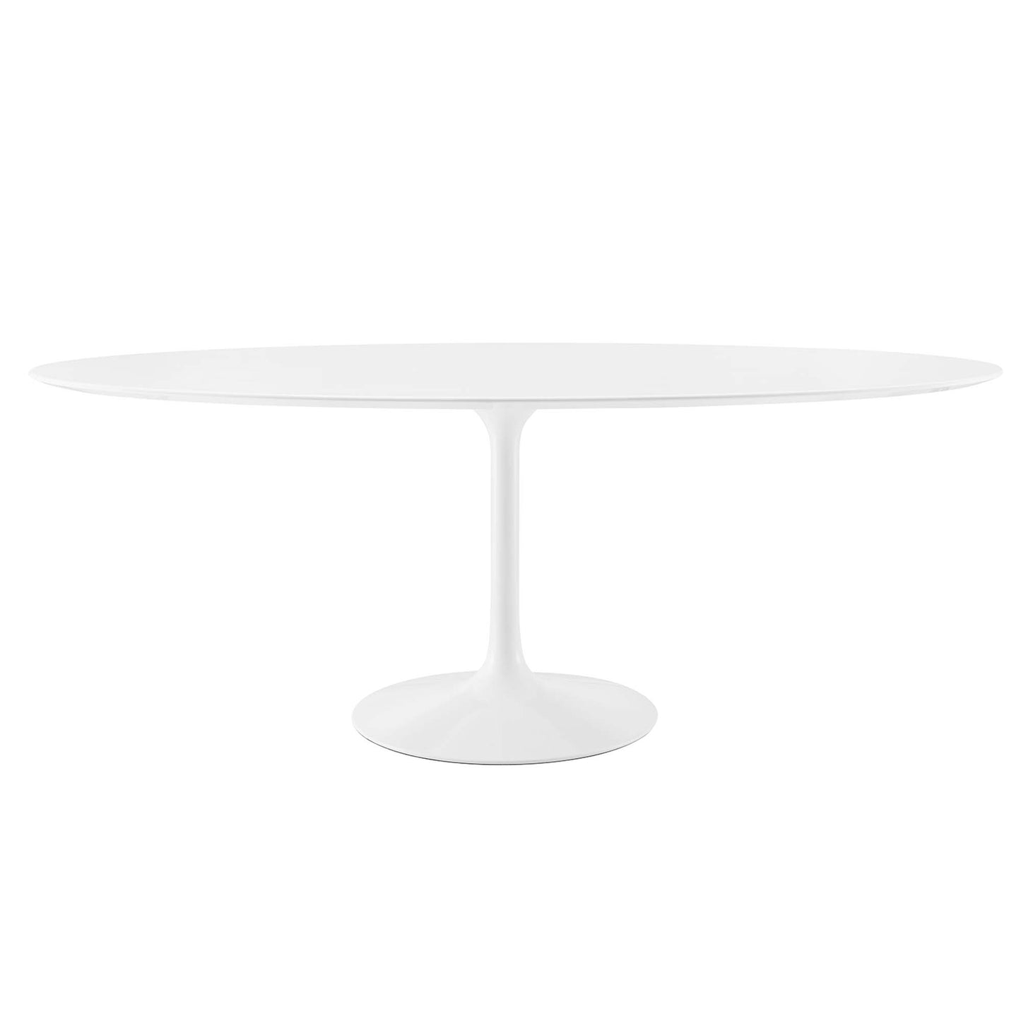 Mesa de comedor Lippa de 78" con tapa de madera ovalada de Modway