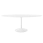 Mesa de comedor Lippa de 78" con tapa de madera ovalada de Modway