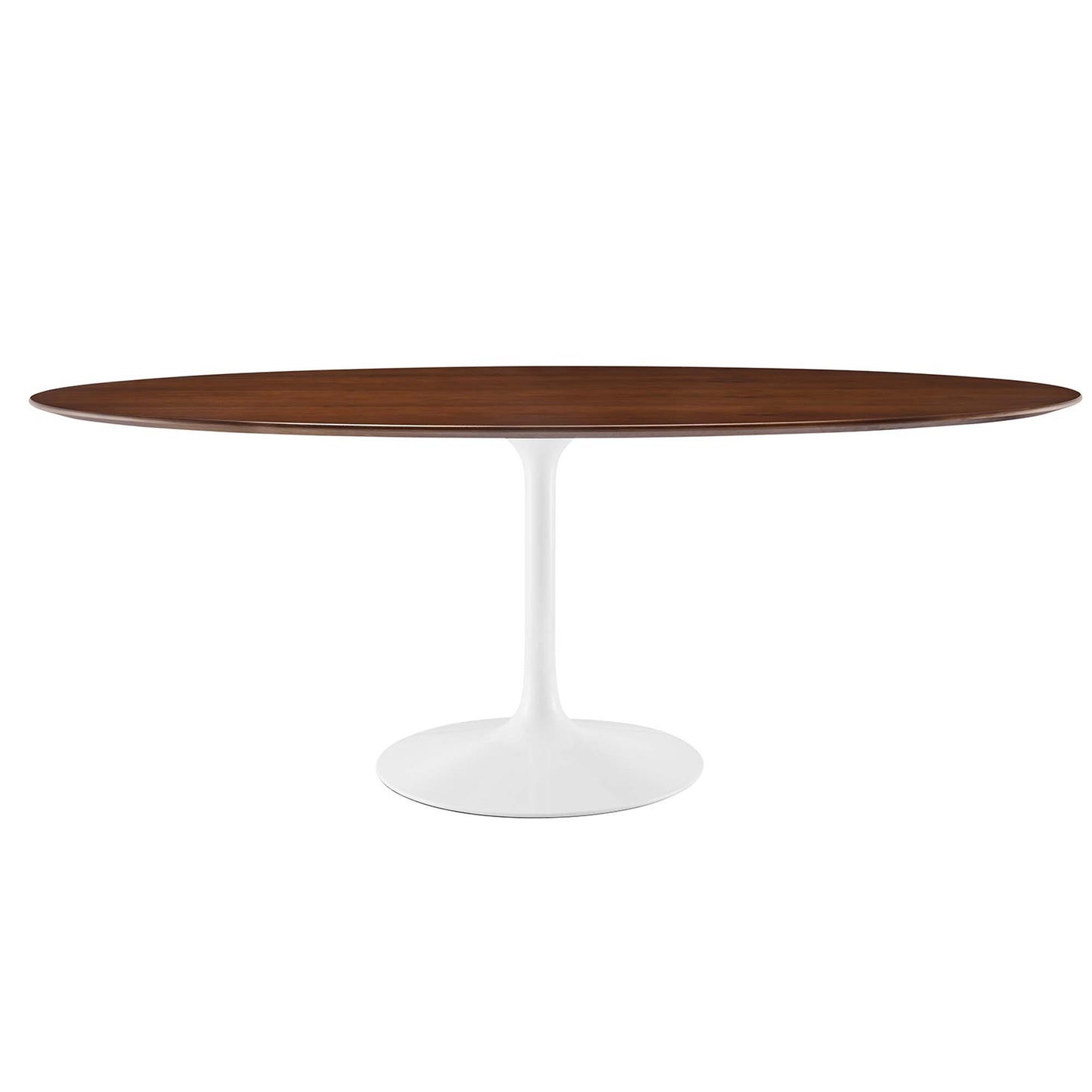 Mesa de comedor ovalada de madera Lippa de 78" de Modway