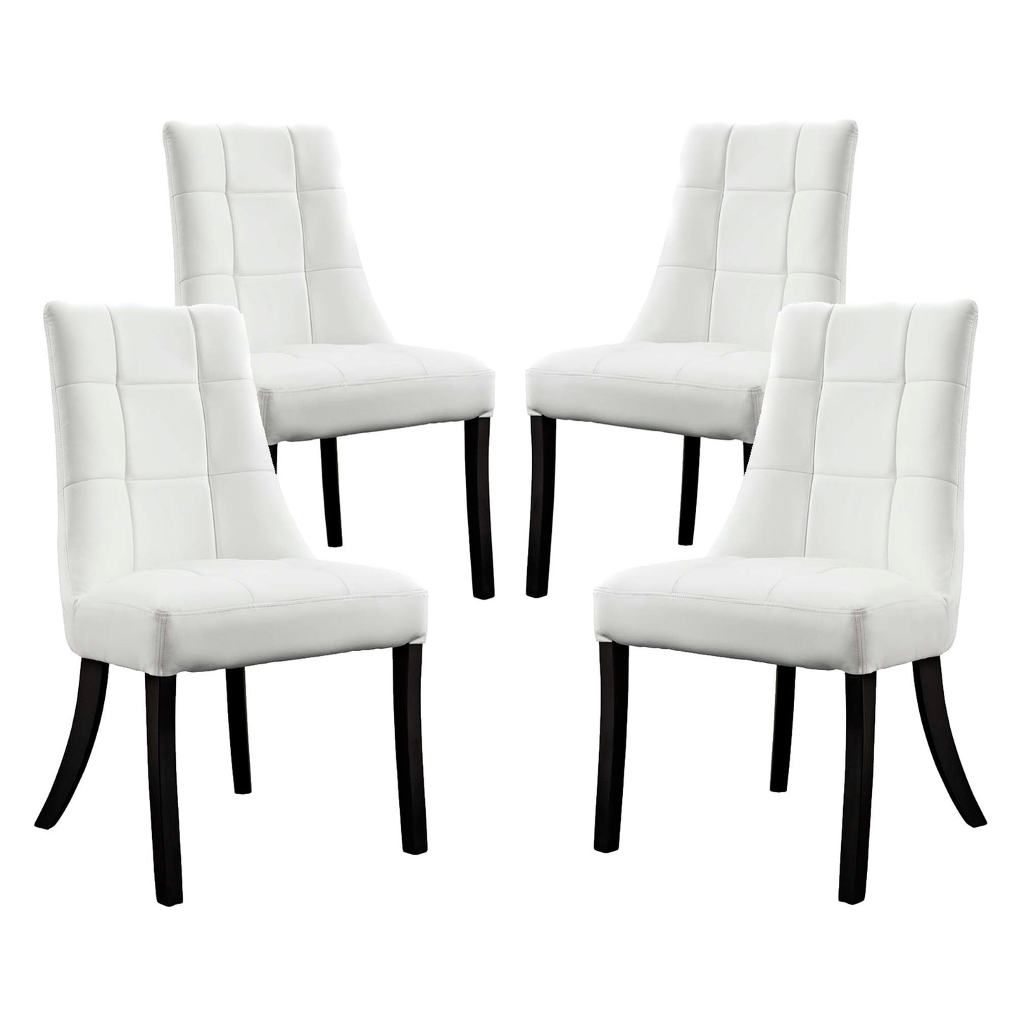 Noblesse Vinyl Dining Chair Set of 4