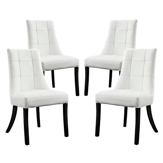 Noblesse Vinyl Dining Chair Set of 4