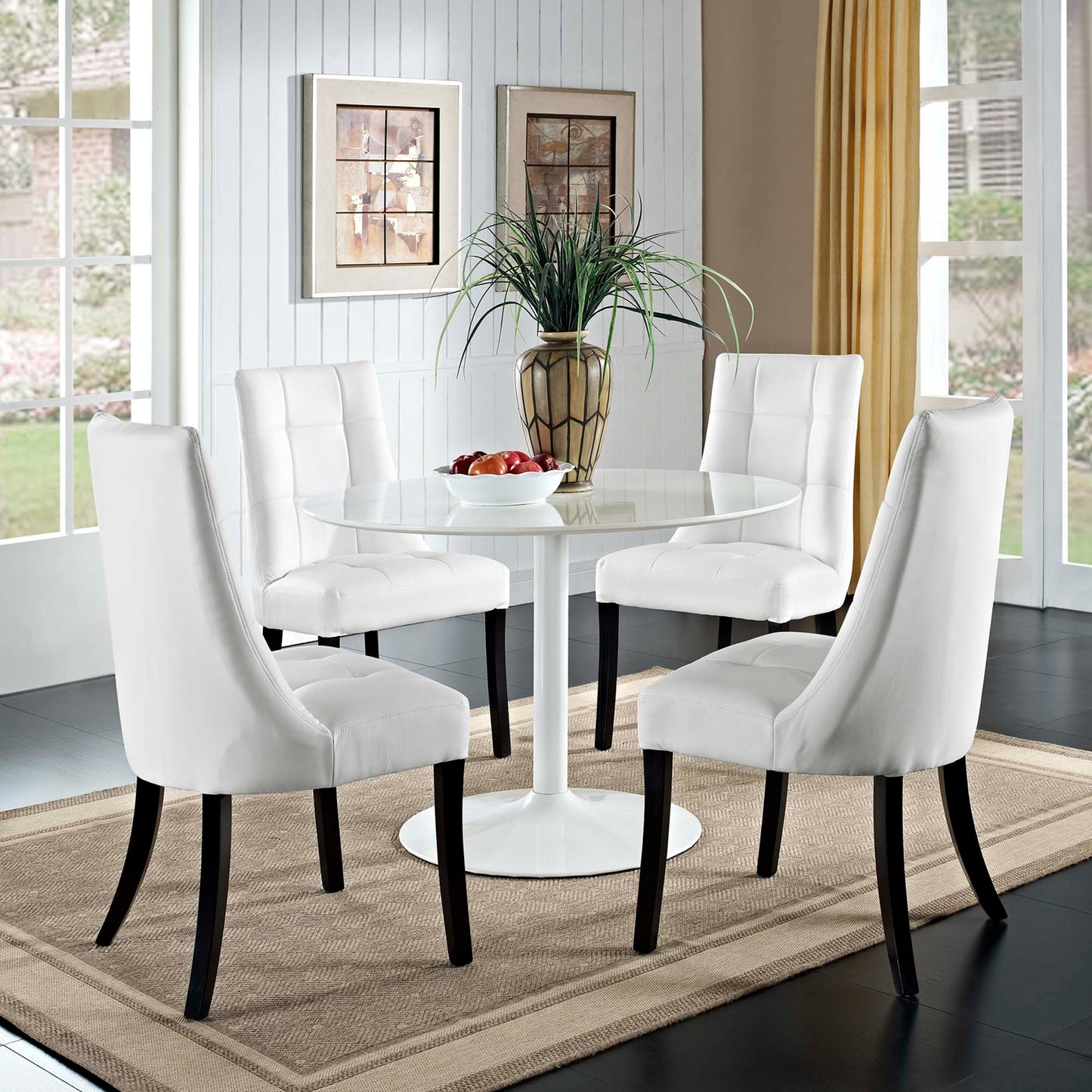 Noblesse Vinyl Dining Chair Set of 4