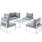 Fortuna 6 Piece Outdoor Patio Sectional Sofa Set