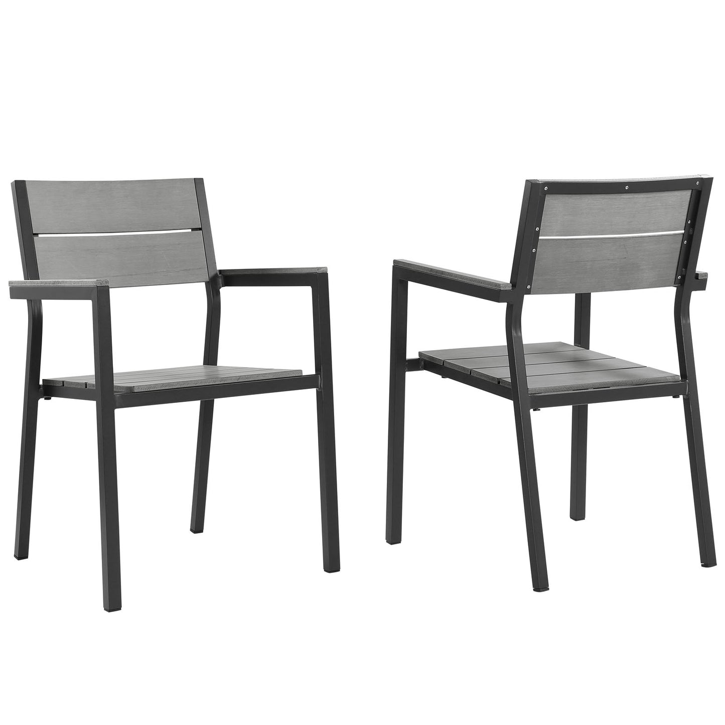 Maine Outdoor Patio Dining Armchair Set of 2