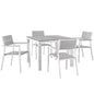 Maine 5 Piece Outdoor Patio Dining Set