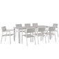 Maine 9 Piece Outdoor Patio Dining Set