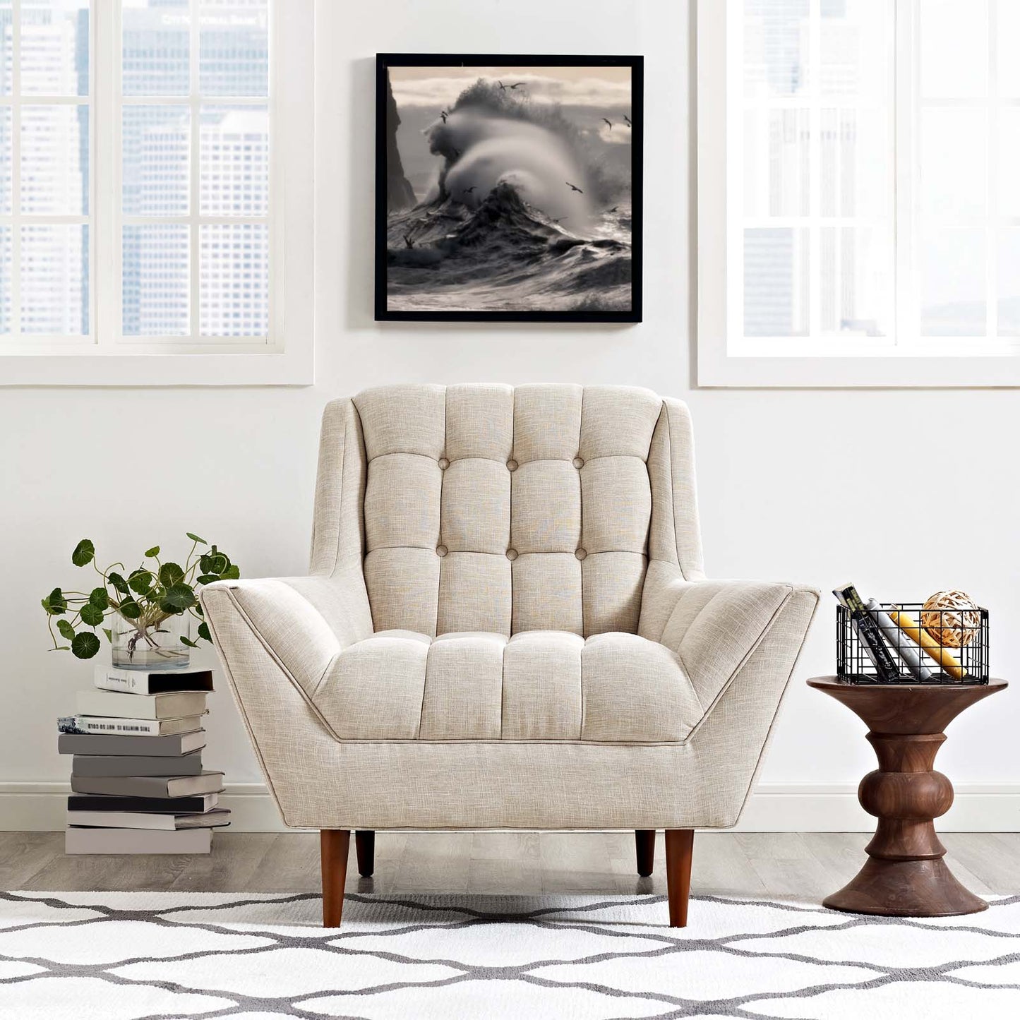 Response Upholstered Fabric Armchair