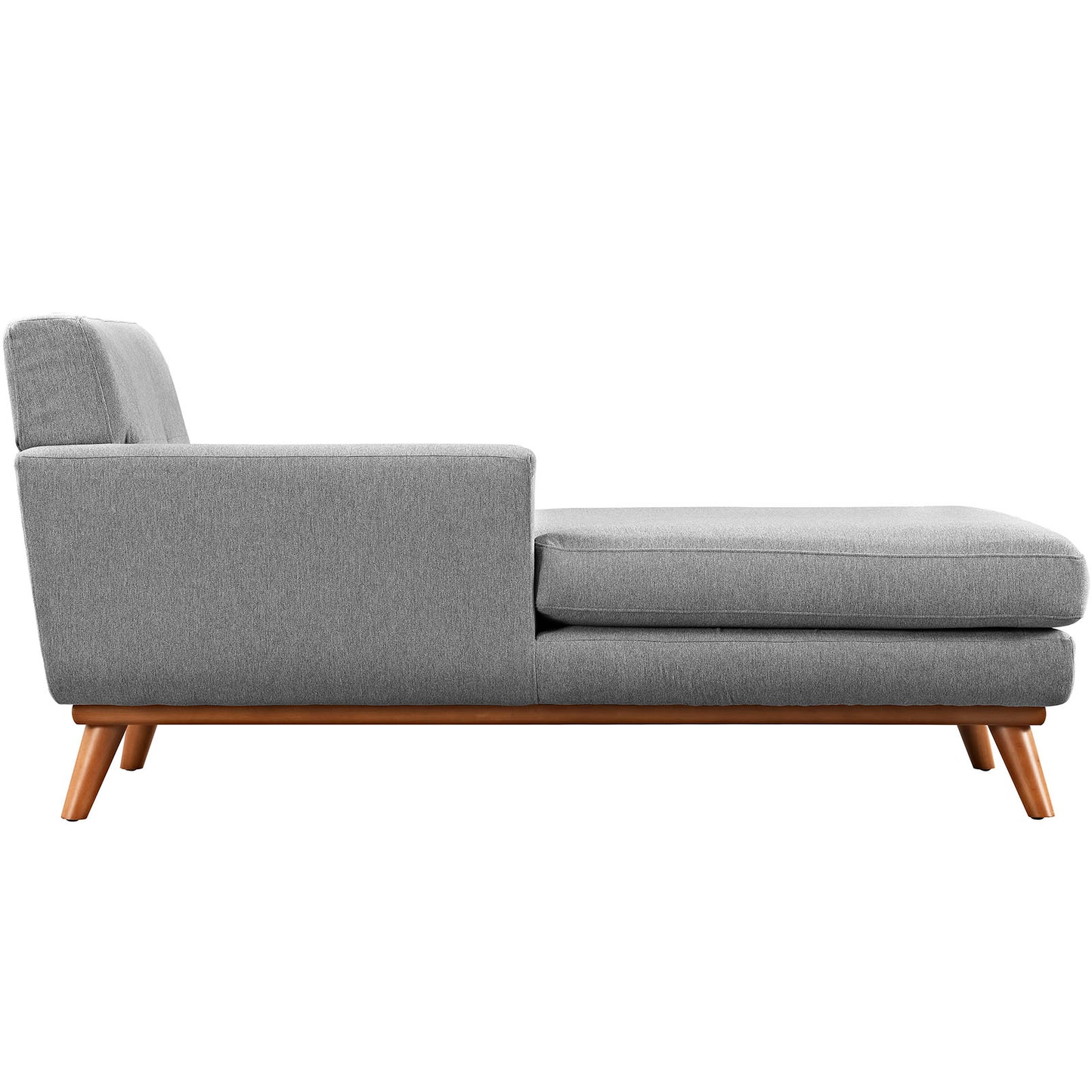 Chaise longue rembourrée en tissu orientée vers la gauche Engage par Modway