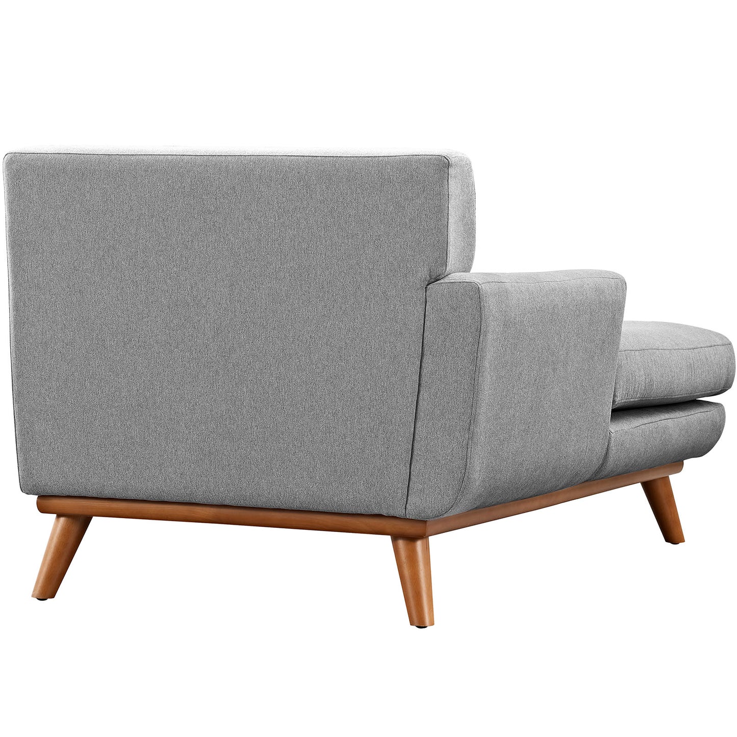 Chaise longue rembourrée en tissu orientée vers la gauche Engage par Modway