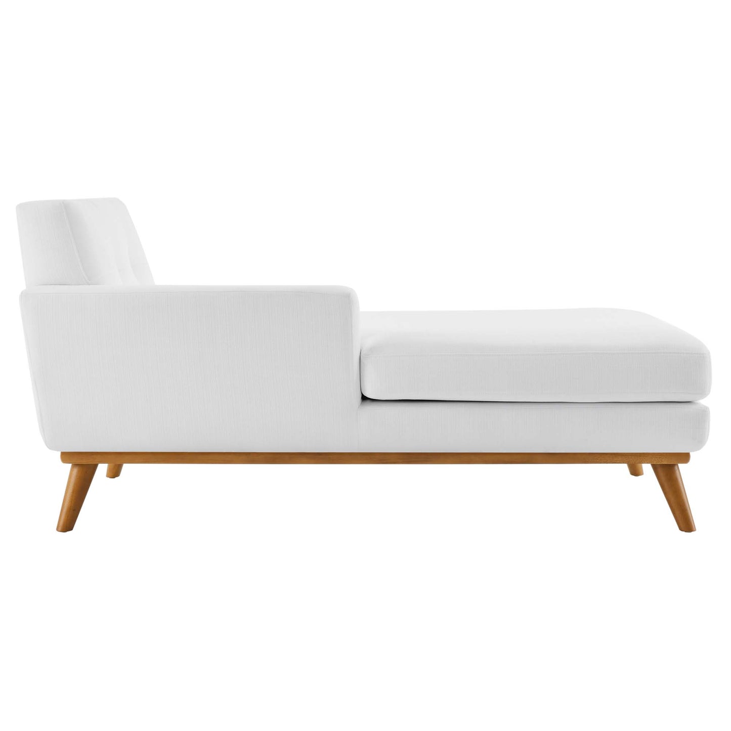 Chaise longue rembourrée en tissu orientée vers la gauche Engage par Modway