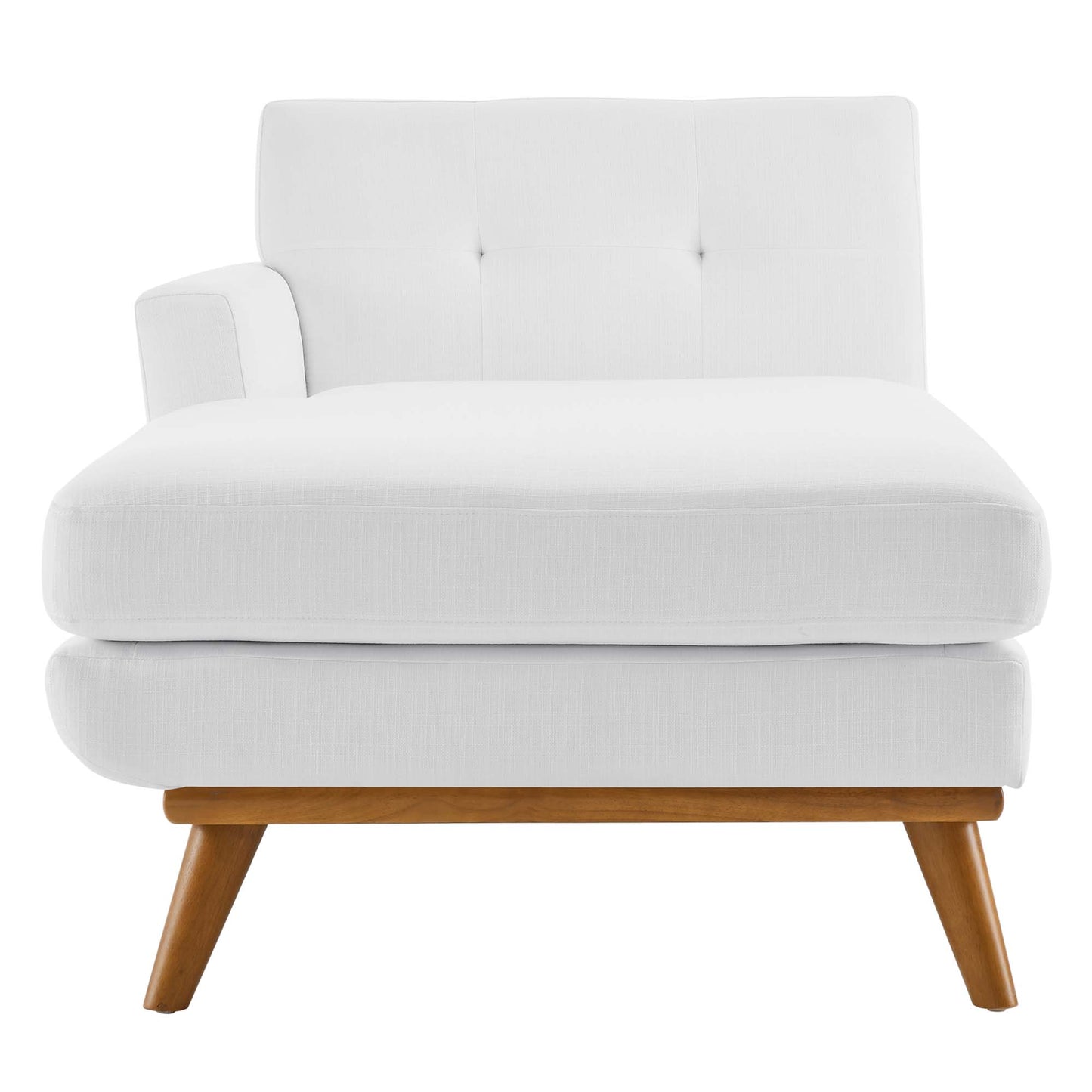 Chaise longue rembourrée en tissu orientée vers la gauche Engage par Modway