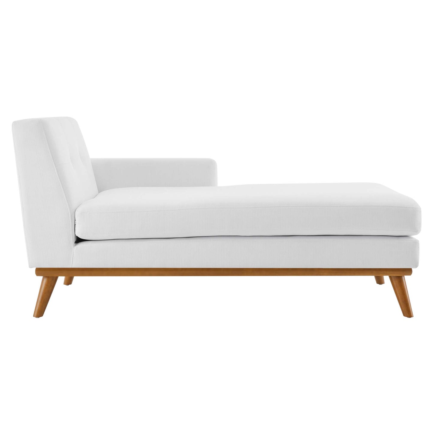 Chaise longue en tissu rembourré orientée vers la droite Engage par Modway