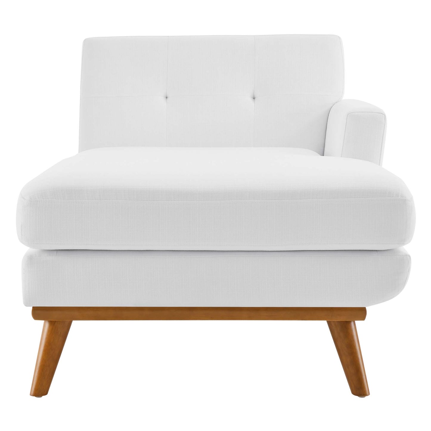 Chaise longue en tissu rembourré orientée vers la droite Engage par Modway