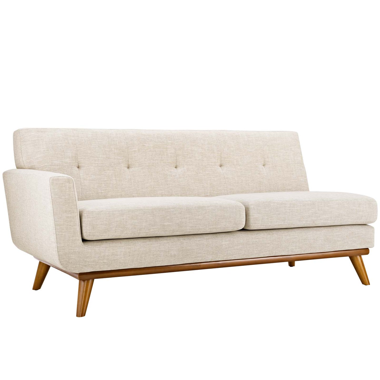 Loveseat tapizado de tela con brazo izquierdo Engage de Modway