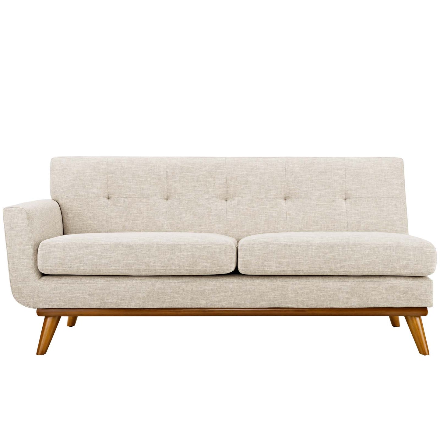 Loveseat tapizado de tela con brazo izquierdo Engage de Modway