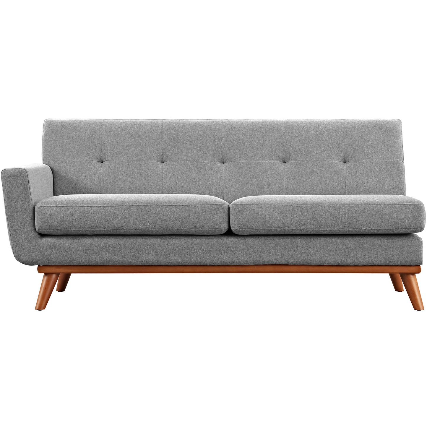 Loveseat tapizado de tela con brazo izquierdo Engage de Modway