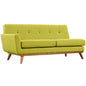 Loveseat tapizado de tela con brazo izquierdo Engage de Modway