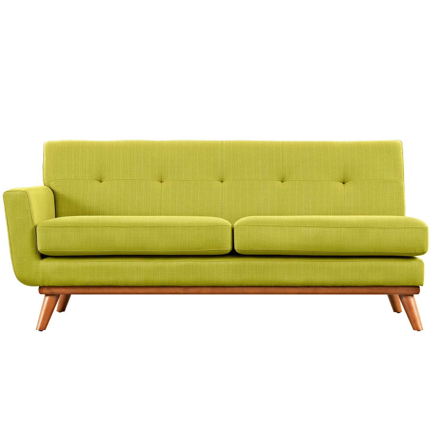 Loveseat tapizado de tela con brazo izquierdo Engage de Modway