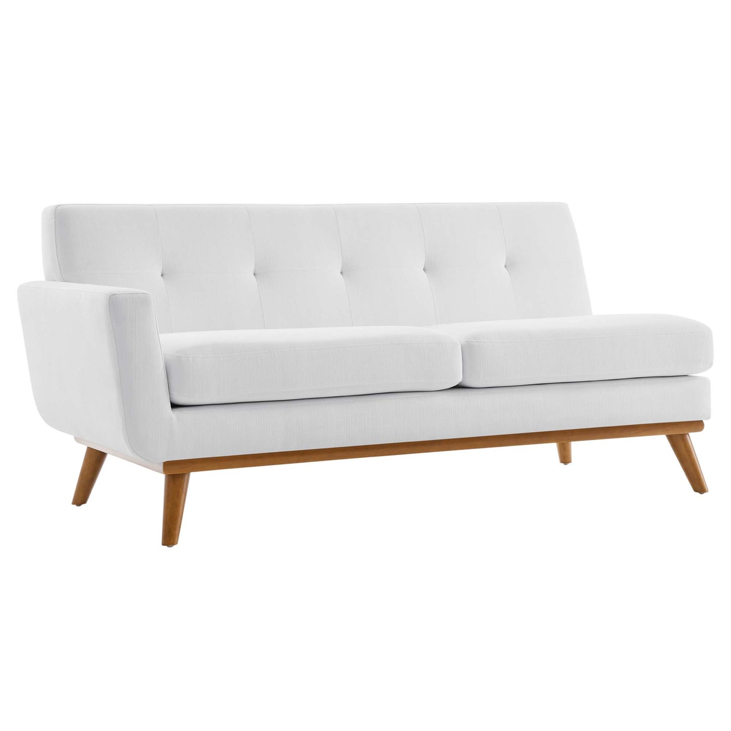 Loveseat tapizado de tela con brazo izquierdo Engage de Modway