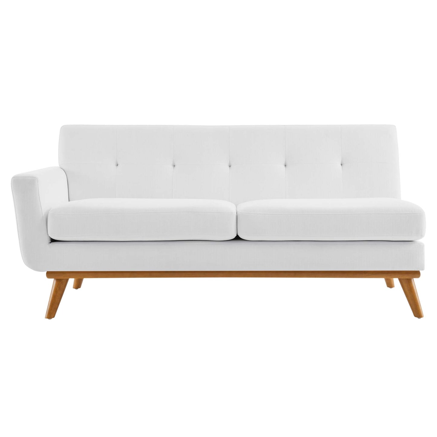 Loveseat tapizado de tela con brazo izquierdo Engage de Modway