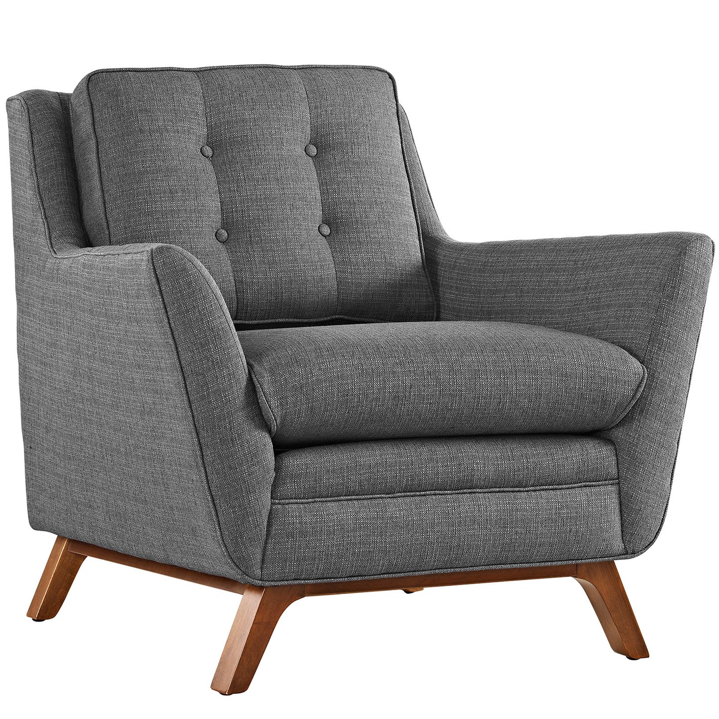 Fauteuil en tissu rembourré Beguile