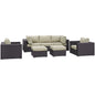 Gather 7 Piece Outdoor Patio Sectional Set
