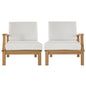 Marina 2 Piece Outdoor Patio Teak Set