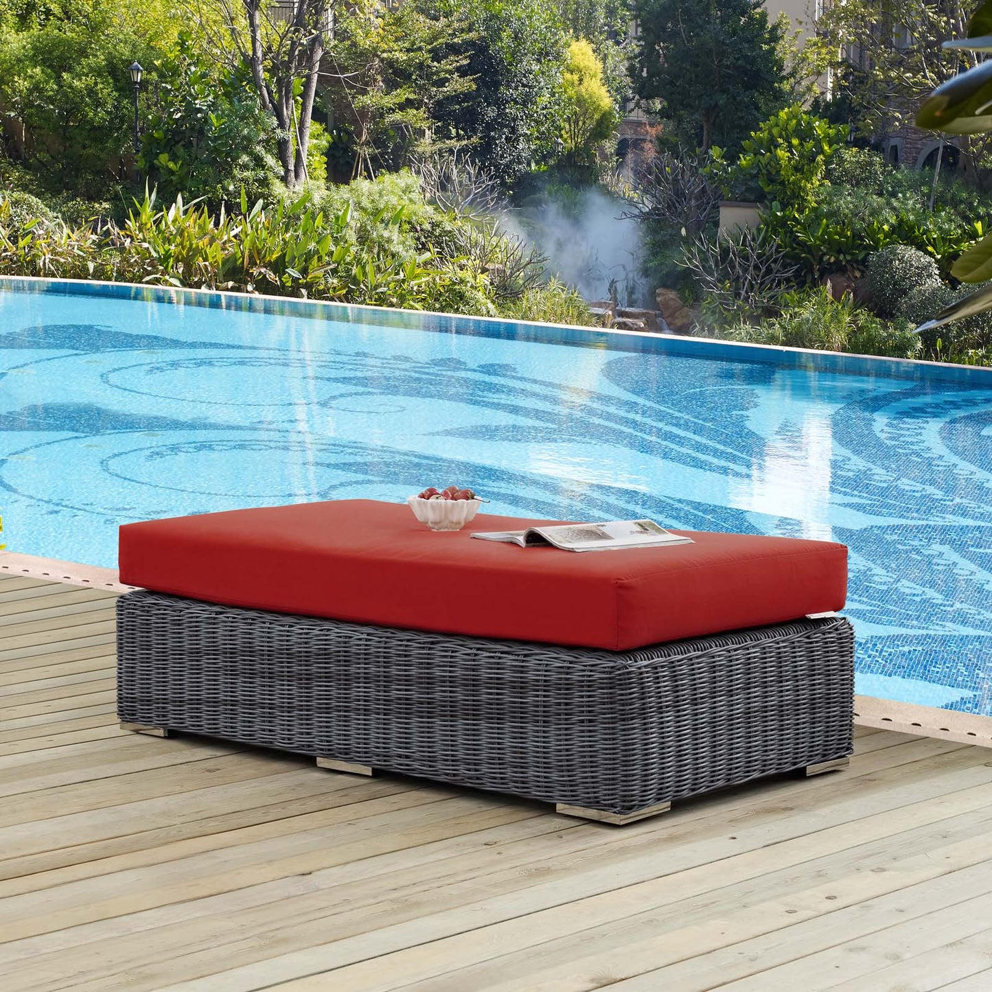 Summon Outdoor Patio Sunbrella® Rectangle Ottoman