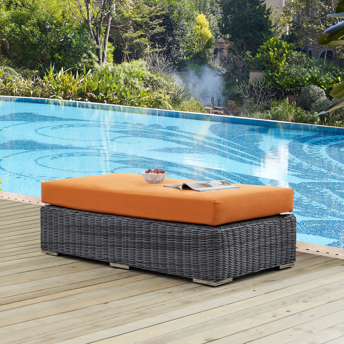 Summon Outdoor Patio Sunbrella® Rectangle Ottoman