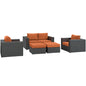 Conjunto de 5 piezas de patio exterior Sunbrella® Sojourn de Modway