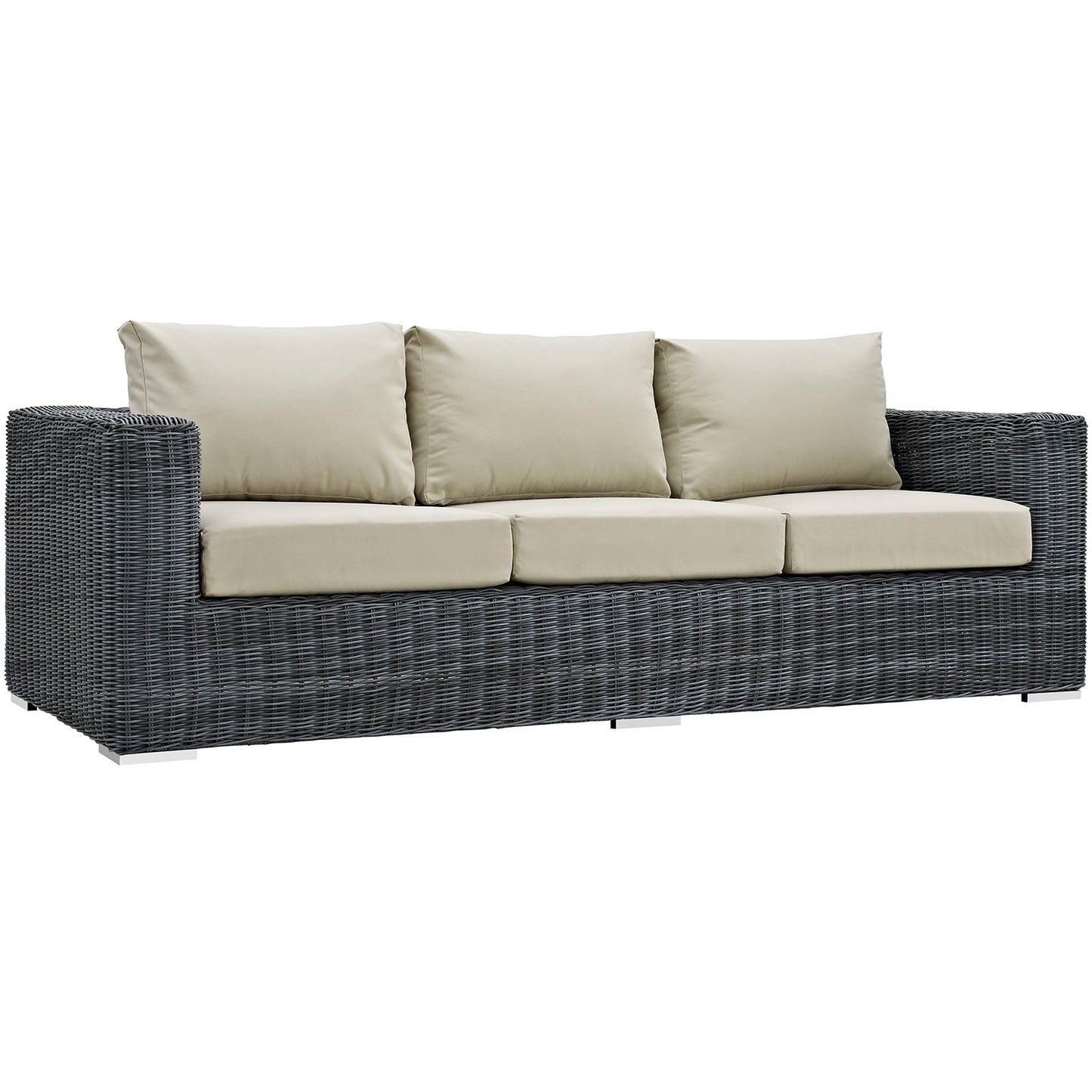 Summon 3 Piece Outdoor Patio Sunbrella® Sectional Set