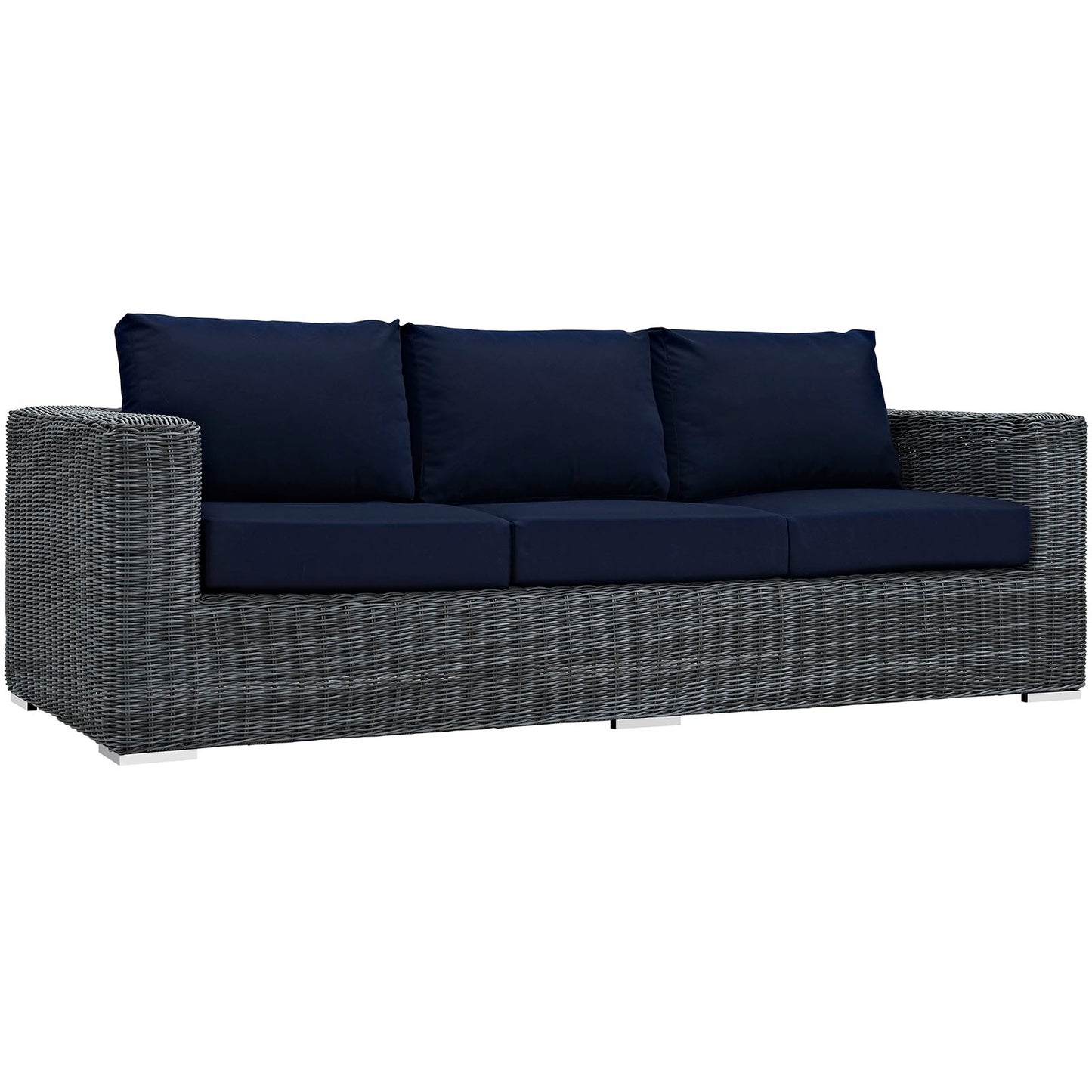 Summon 3 Piece Outdoor Patio Sunbrella® Sectional Set