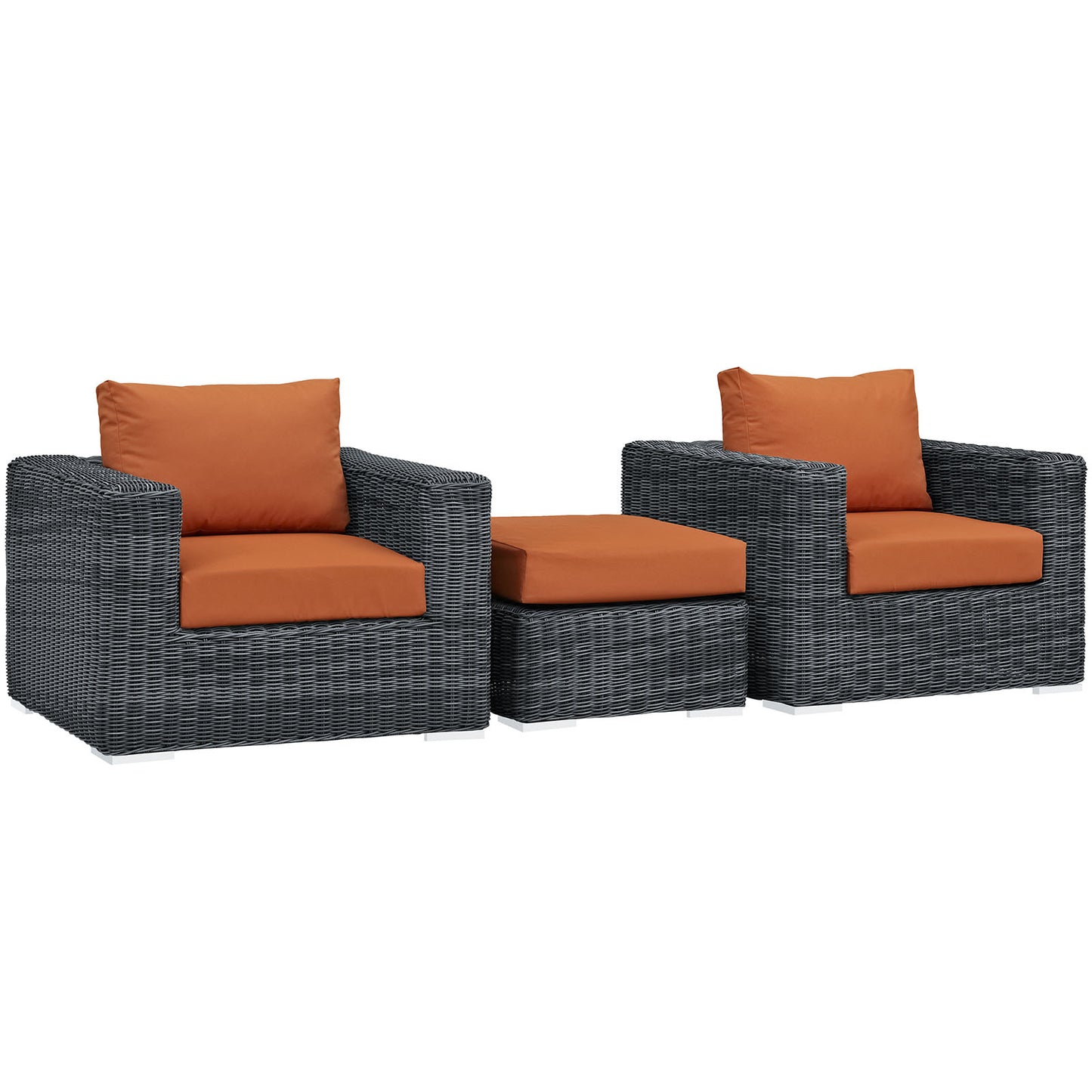 Summon 3 Piece Outdoor Patio Sunbrella® Sectional Set