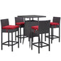 Convene 5 Piece Outdoor Patio Pub Set