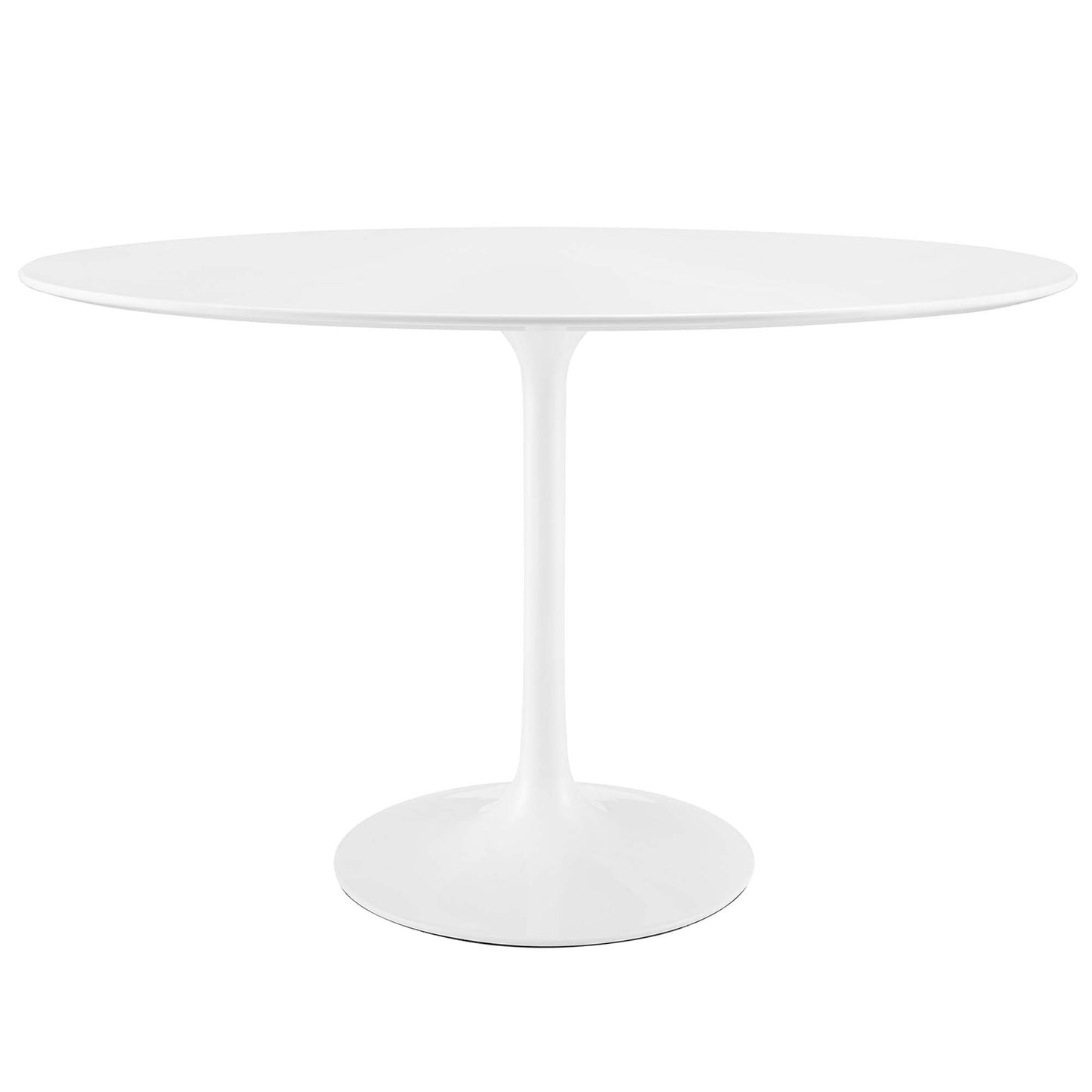 Mesa de comedor Lippa de 48" con tapa de madera ovalada de Modway