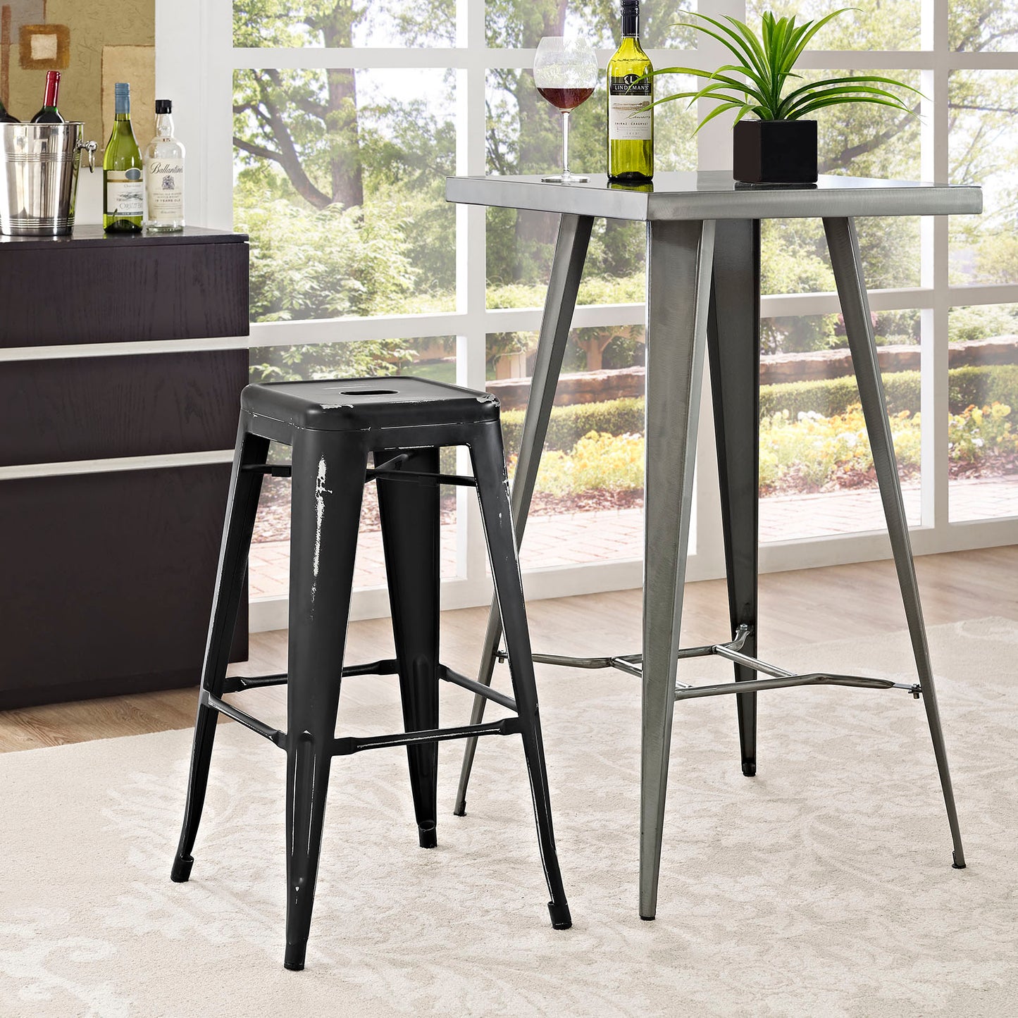 Promenade Backless Bar Stool