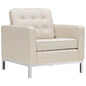 Loft Upholstered Fabric Armchair