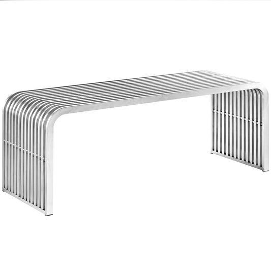 Pipe 47" Stainless Steel Bench