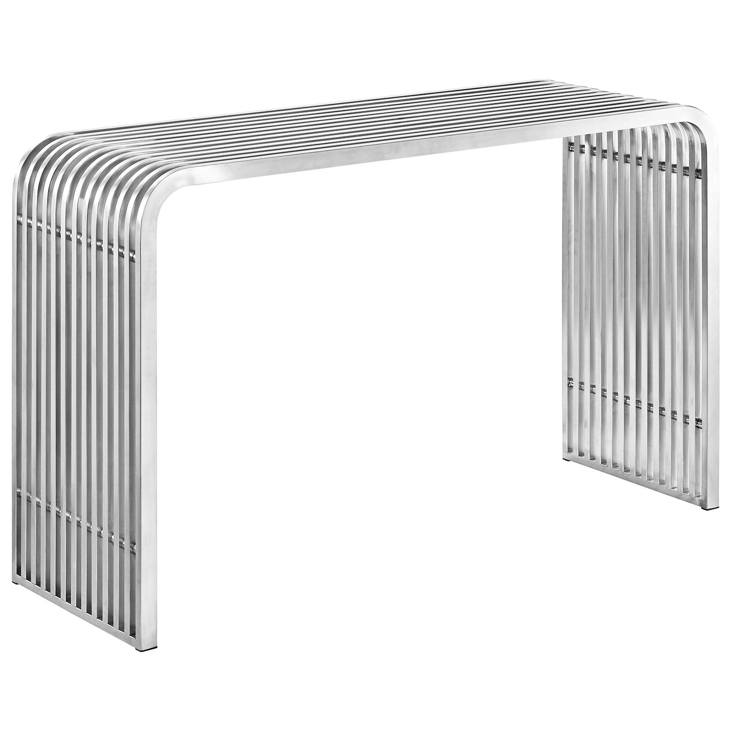 Table console en acier inoxydable Pipe