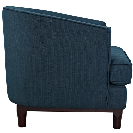 Fauteuil en tissu rembourré Coast