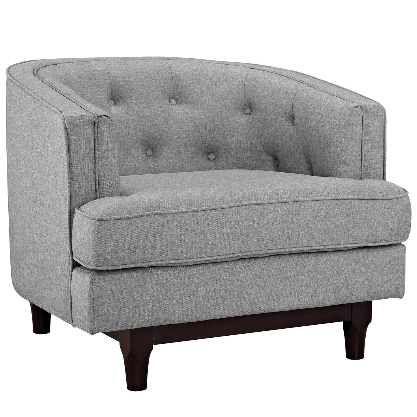 Fauteuil en tissu rembourré Coast par Modway