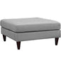 Empress Upholstered Fabric Large Ottoman