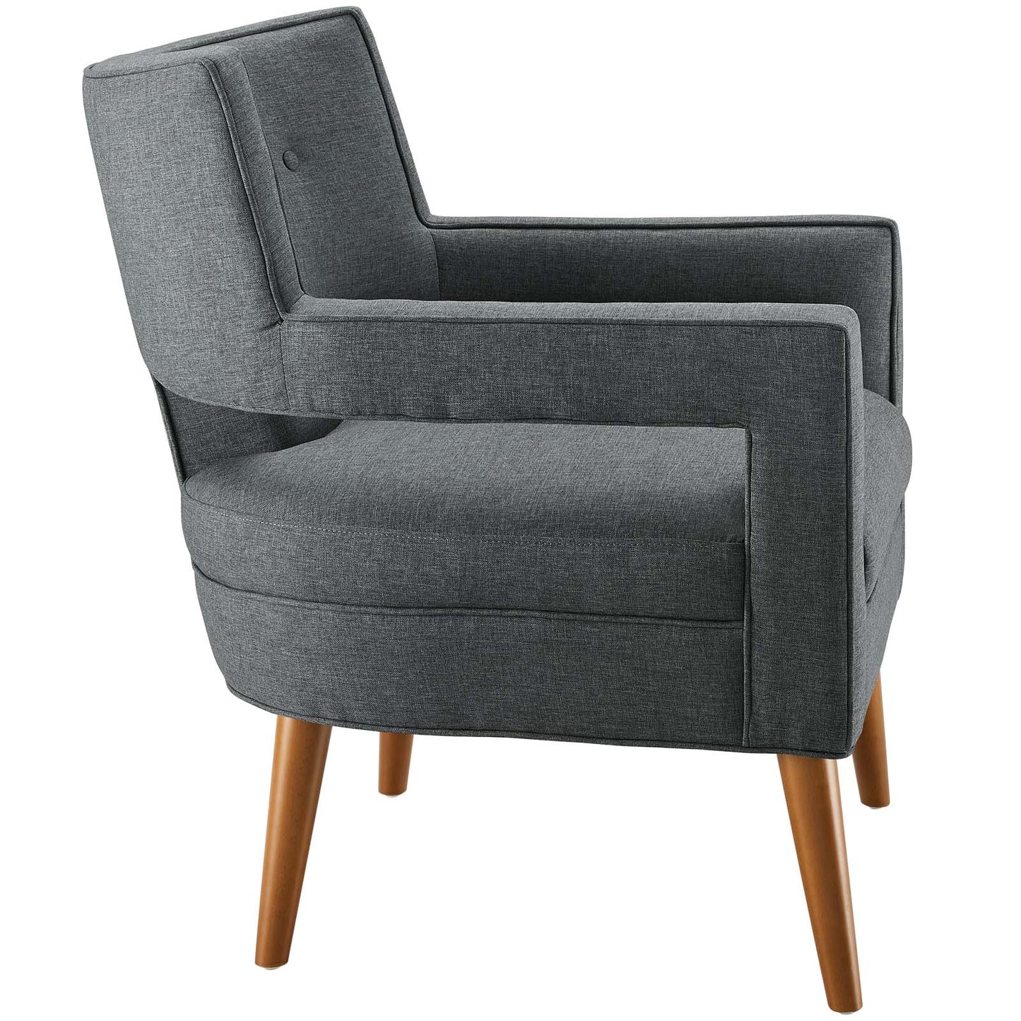 Sheer Upholstered Fabric Armchair