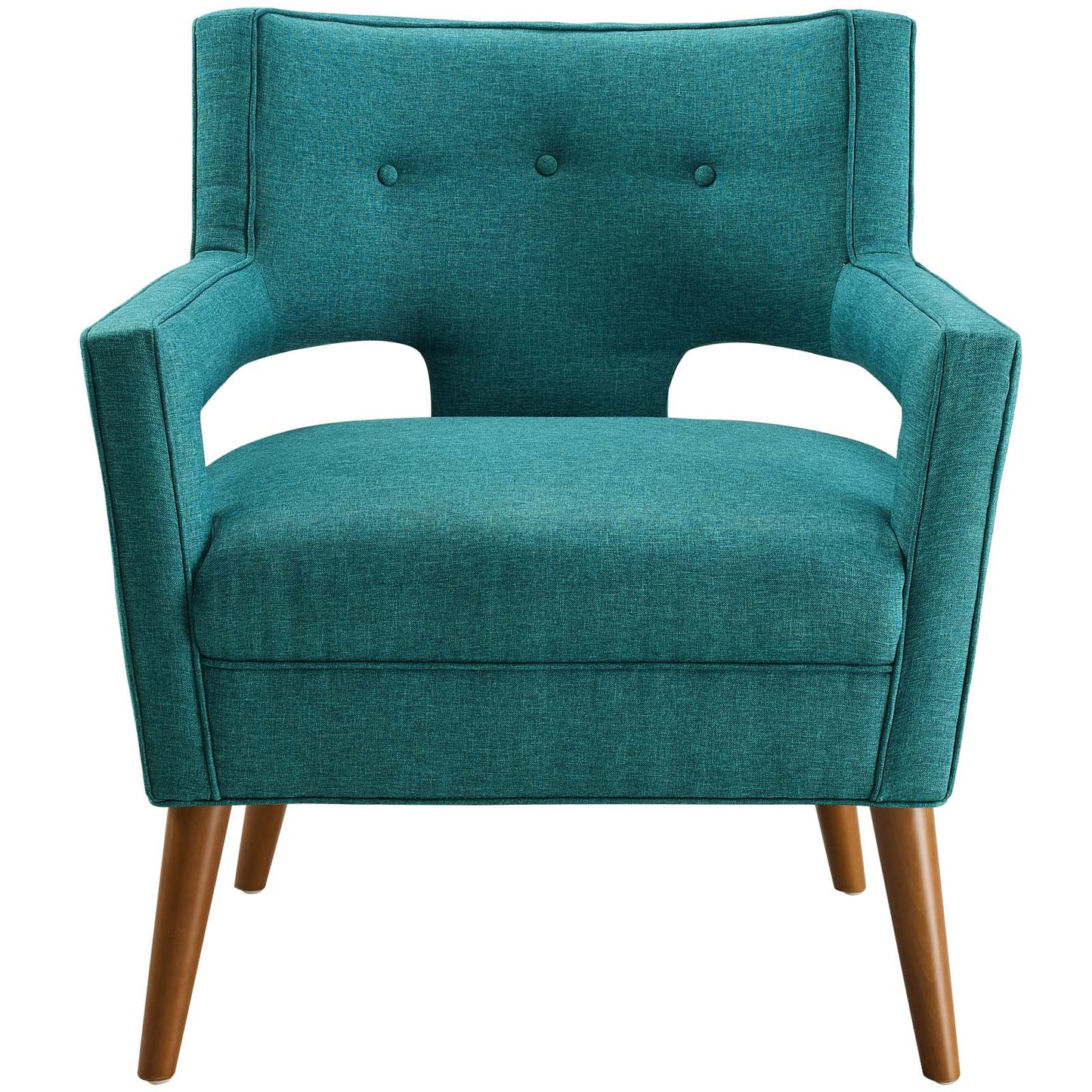 Sheer Upholstered Fabric Armchair