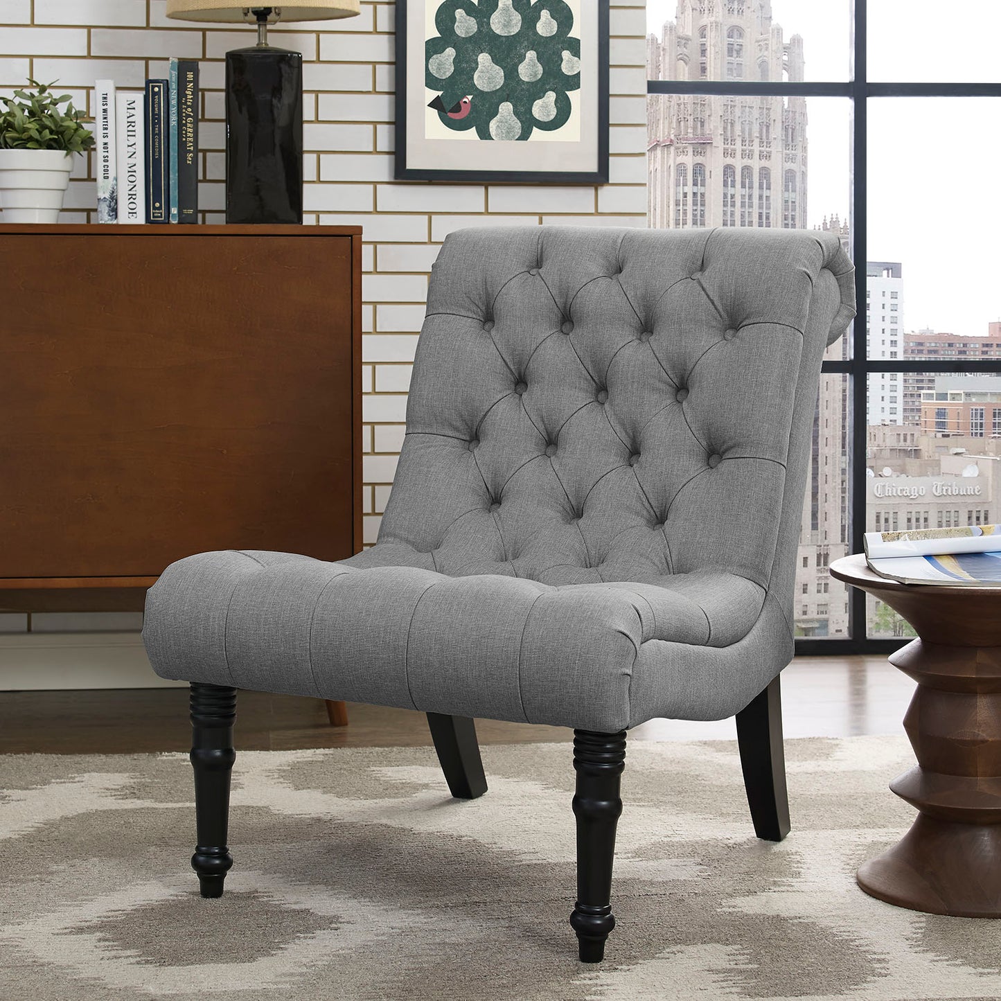 Navigate Upholstered Fabric Lounge Chair