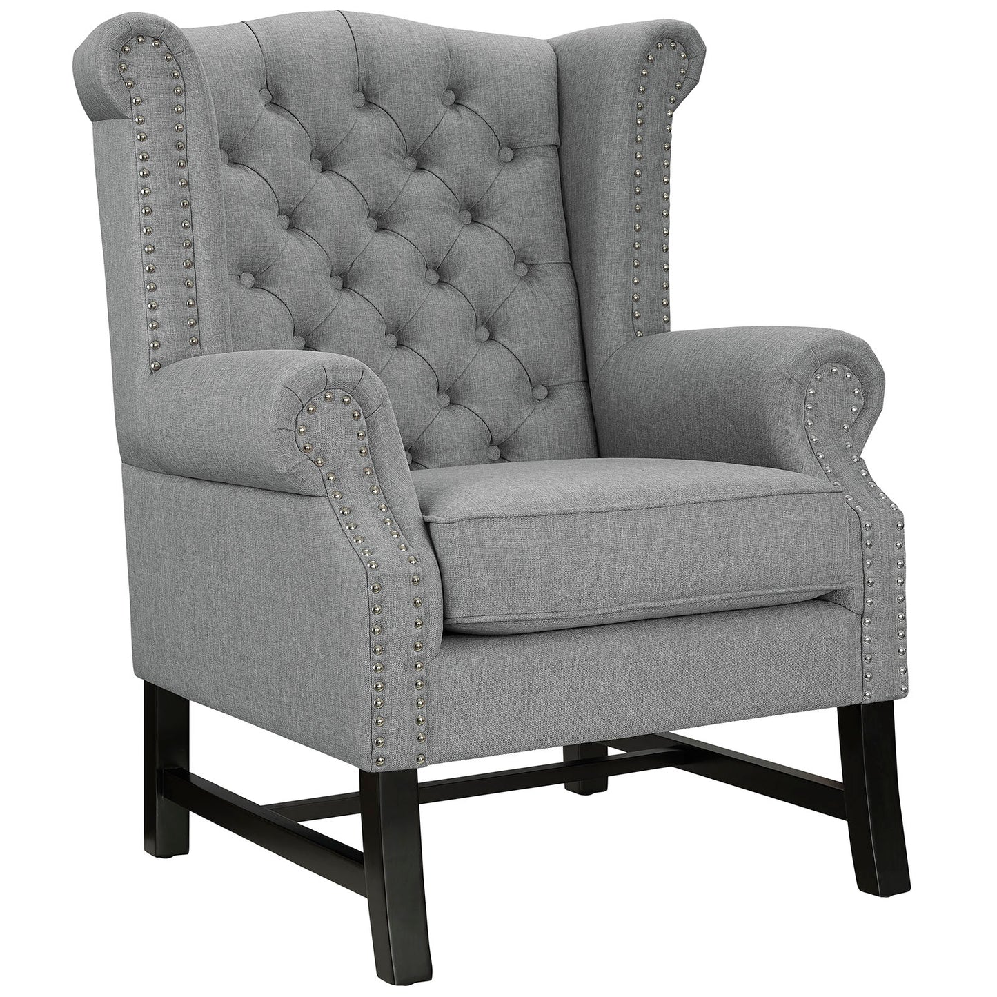 Steer Upholstered Fabric Armchair