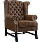 Steer Upholstered Vinyl Armchair