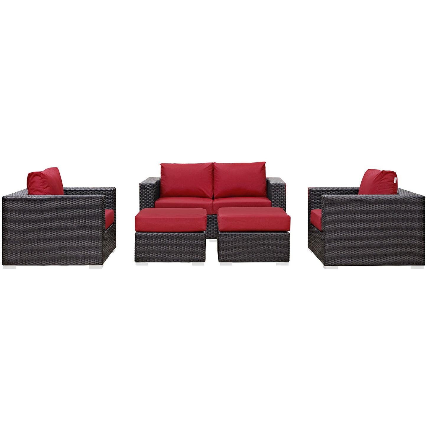 Convene 5 Piece Outdoor Patio Sofa Set